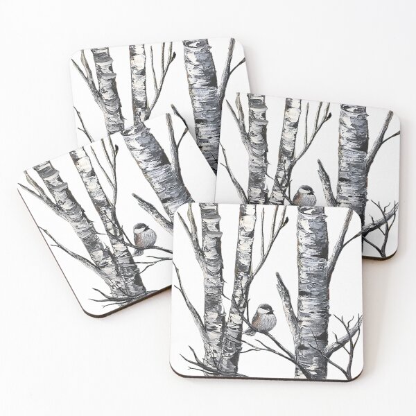 Item preview, Chickadee & Birch Graphic designed and sold by SistersInArtN.