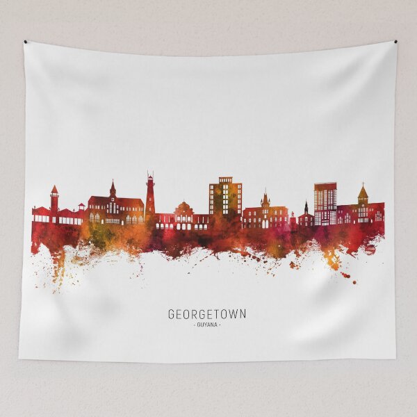Item preview, Georgetown Guyana Skyline designed and sold by ArtPrints.