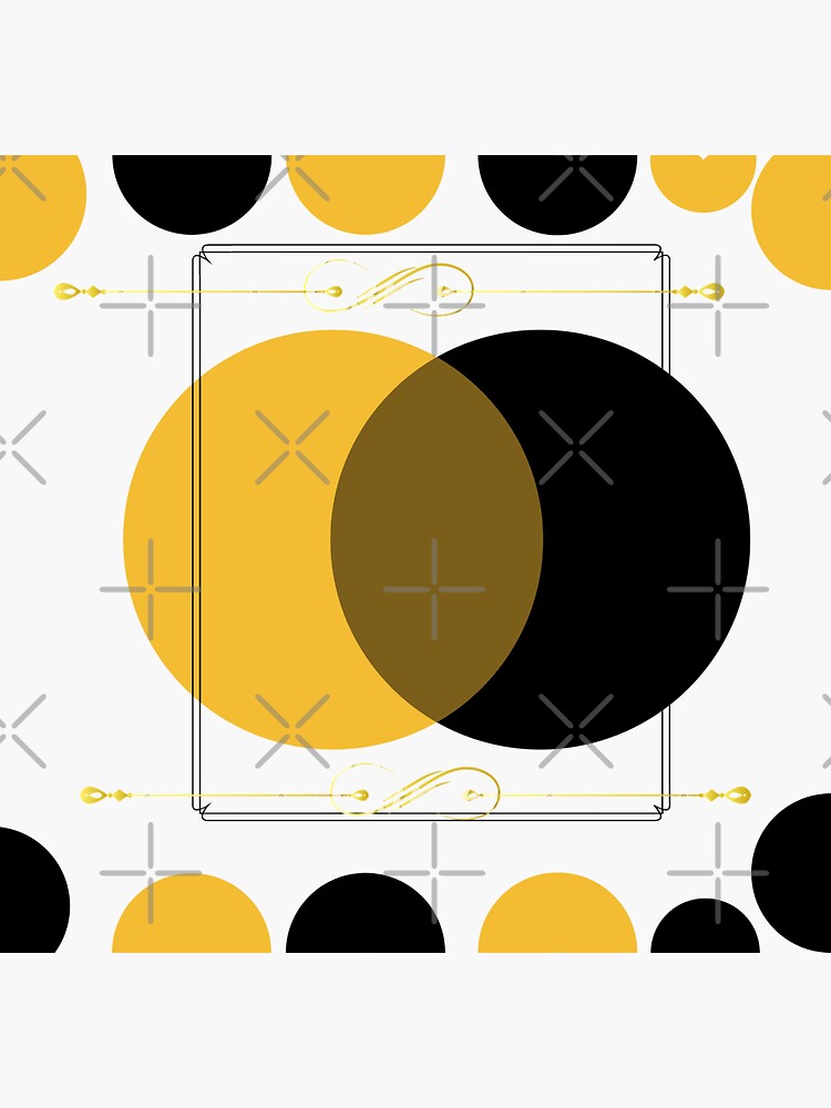 "Mustard yellow and black" Sticker for Sale by Freedom38 Redbubble