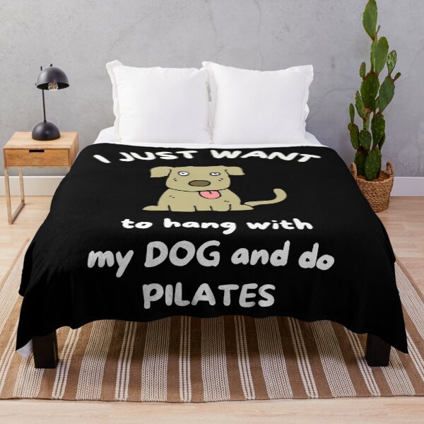 Item preview, I just want to hang with my dog and do pilates designed and sold by TheGreenGoat.