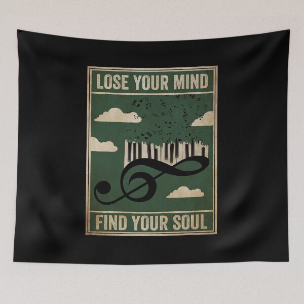 Item preview, Music Ivory Piano Key Treble Clef Lose Your Mind Find Your Soul designed and sold by meachsmileyr11.
