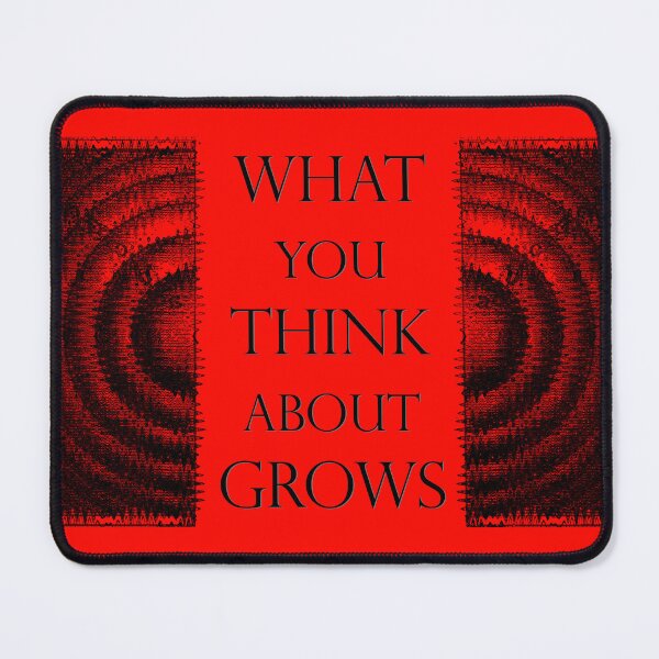 Item preview, What You Think About Grows, the Ripple Effect Bright Red Background designed and sold by SpiritGifts.