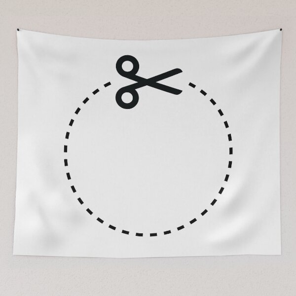 Item preview, Cut Here Circle designed and sold by andreasedren.