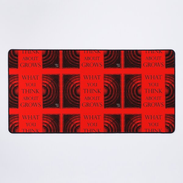 Item preview, What You Think About Grows, the Ripple Effect Bright Red Background designed and sold by SpiritGifts.