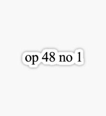 Op. 48 No. 1 Sticker