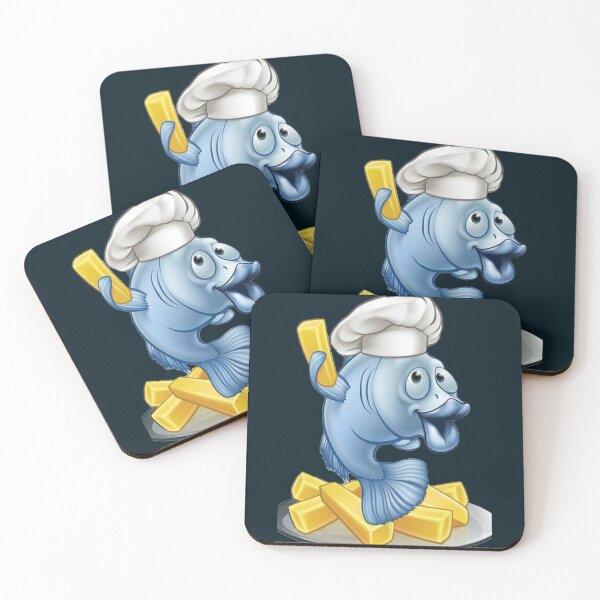 Item preview, fish chips potato cartoon designed and sold by Ontornonano.