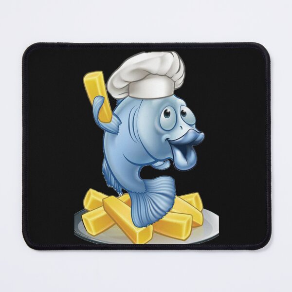Item preview, fish chips potato cartoon designed and sold by Ontornonano.