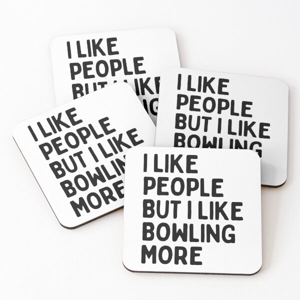 Item preview, I like people BUT I like bowling more designed and sold by TheGreenGoat.
