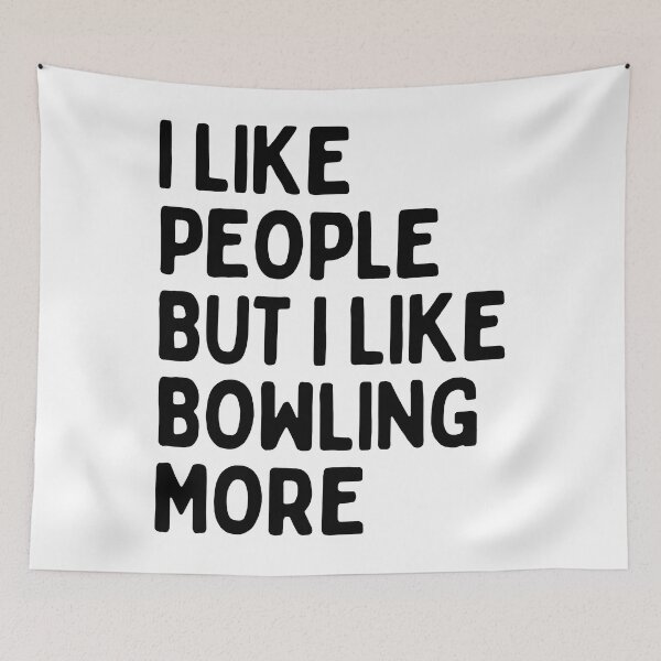 Item preview, I like people BUT I like bowling more designed and sold by TheGreenGoat.