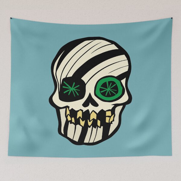 Item preview, scratched skull designed and sold by Basst64.