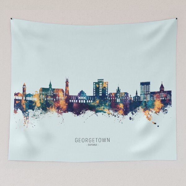 Item preview, Georgetown Guyana Skyline designed and sold by ArtPrints.