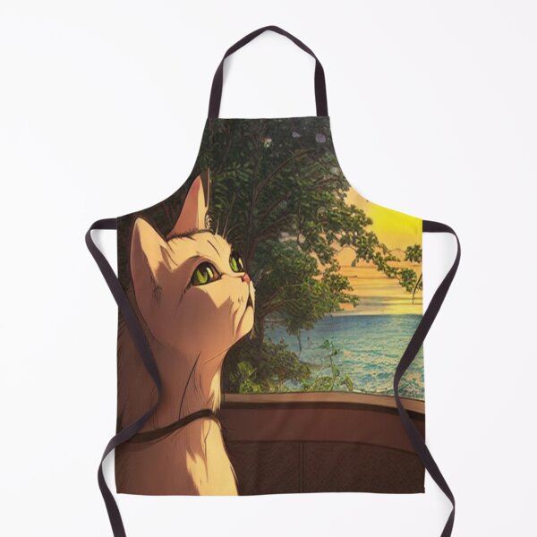 Item preview, Anime Cat staring at the sunset  designed and sold by aventi24.