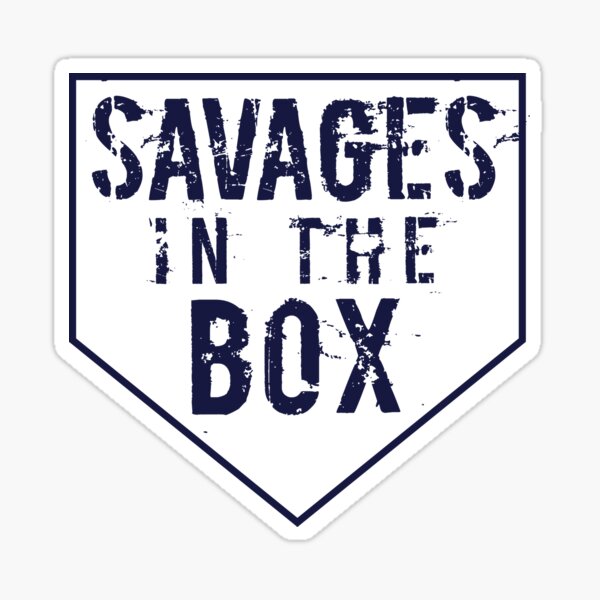 Savages In The Box Sticker for Sale by DeadRight