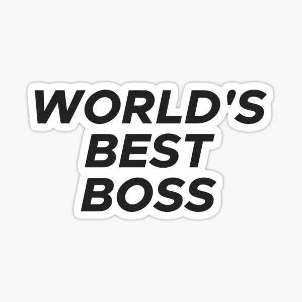 "world's best boss michael scott the office USA" Sticker for Sale