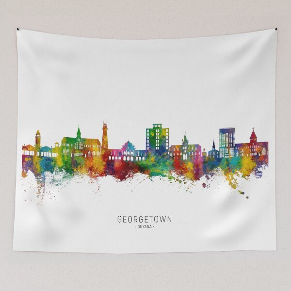 Item preview, Georgetown Guyana Skyline designed and sold by ArtPrints.
