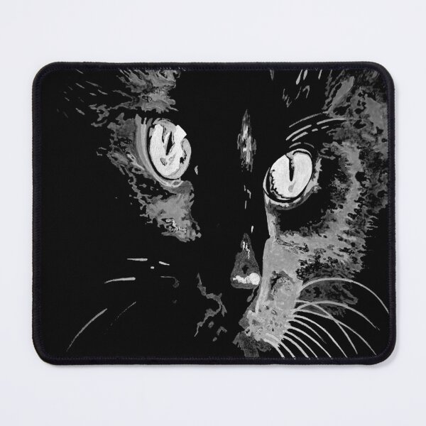 Item preview, Charcoal Artistic Black Cat Portrait designed and sold by taiche.