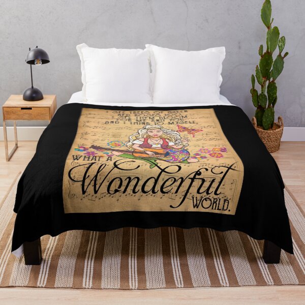 Item preview, Music Sheet Wonderful World Guitar Hippie designed and sold by meachsmileyr11.