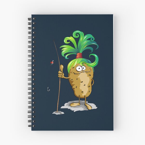 Item preview, Tall Monster Fisher Potato With Fishing Rode Rocking Its Green Wig  designed and sold by Ontornonano.