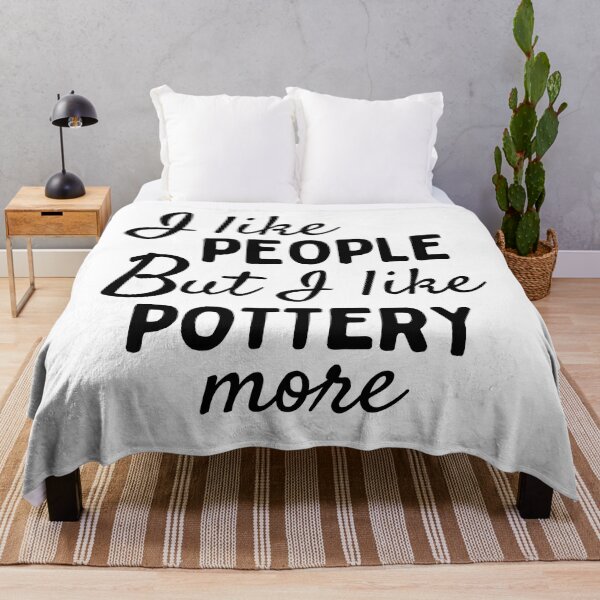 Item preview, I like people BUT I like pottery more designed and sold by TheGreenGoat.