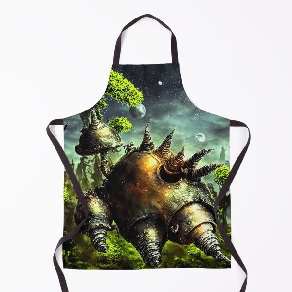 Item preview, A spiky alien battlesnail with a trunk and umbrella antenna in alien planet setting IIb (sharper details) designed and sold by BrachiaST.