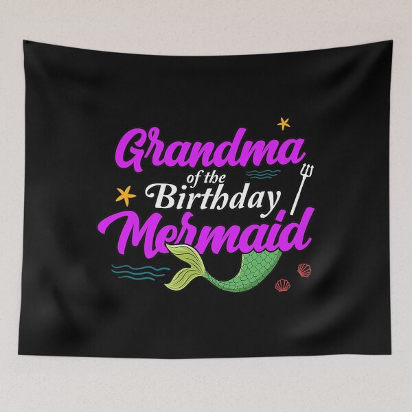 Item preview, Grandma of the Birthday Mermaid designed and sold by teeminghearing4.