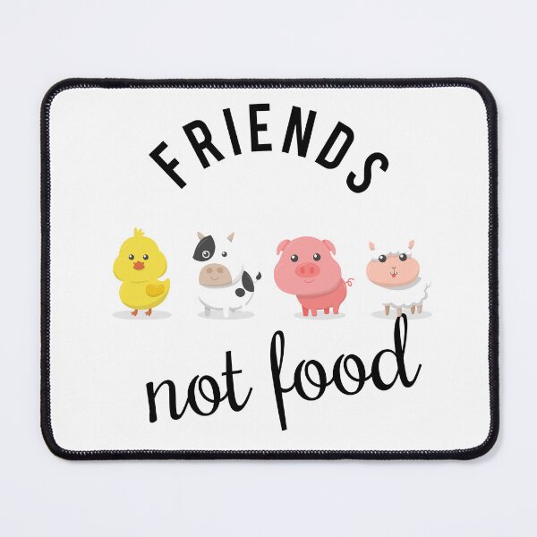 Item preview, Friends Not Food Animals -  Vegetarian Vegan Message Farmhouse designed and sold by Bebichic.