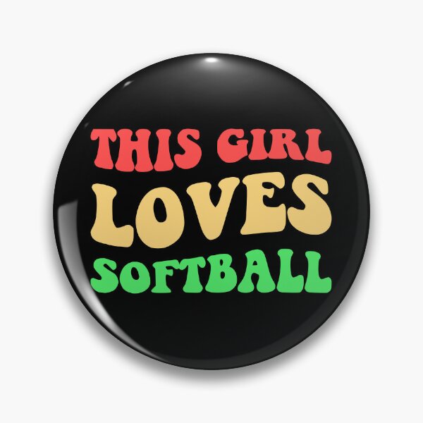 Artikelvorschau, Dieses Mädchen liebt Softball I entworfen und verkauft von Lemon Pepper.