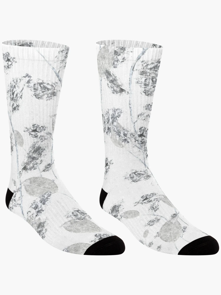 Thumbnail 3 of 5, Socks, rustic leaves pattern designed and sold by SelenePaintings .