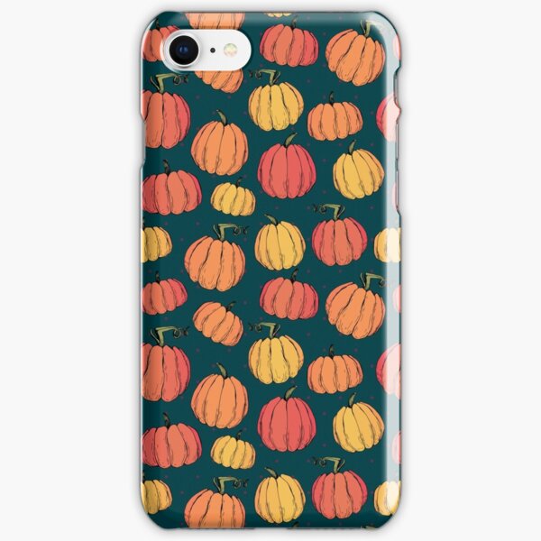 Rustic fall pumpkin pattern iPhone Snap Case