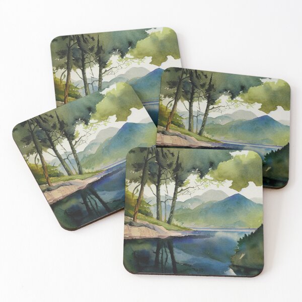 Item preview, Lake view surrounded by Mountains designed and sold by recollectionsv.