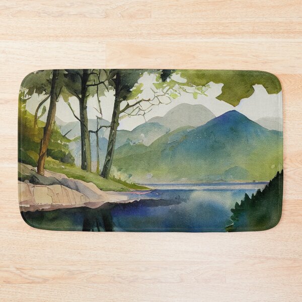 Item preview, Lake view surrounded by Mountains designed and sold by recollectionsv.