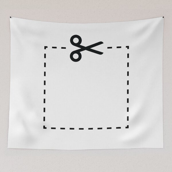 Item preview, Cut Here Square designed and sold by andreasedren.