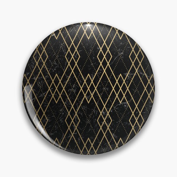Aperçu de l'œuvre Noir Or Art Déco Marbre Style Gatsby créée et vendue par Bebichic.