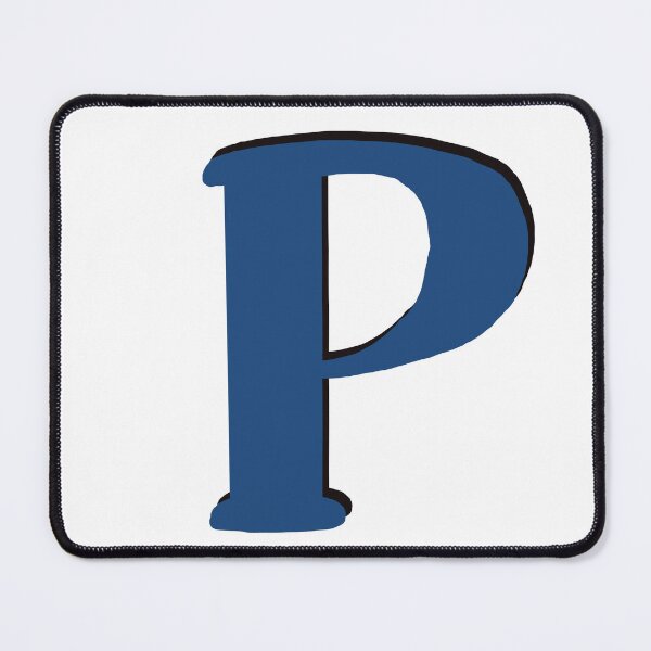 Item preview, Letter p blue initial monogram alphabet P Capital P designed and sold by Antique-Gifts.