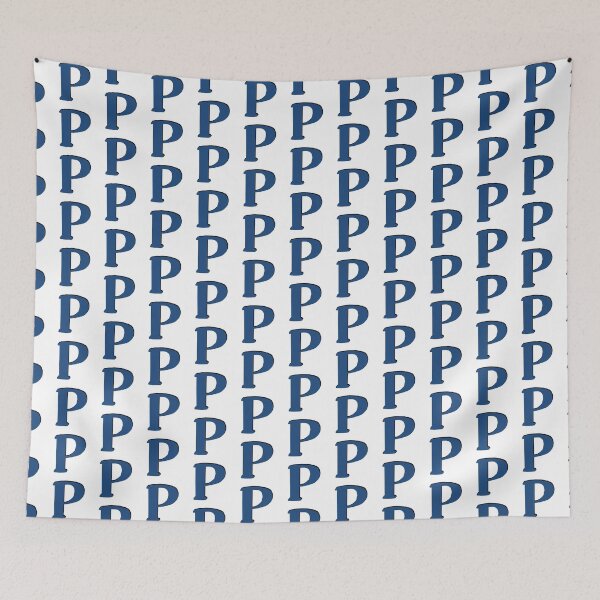 Item preview, Letter p blue initial monogram alphabet P Capital P designed and sold by Antique-Gifts.
