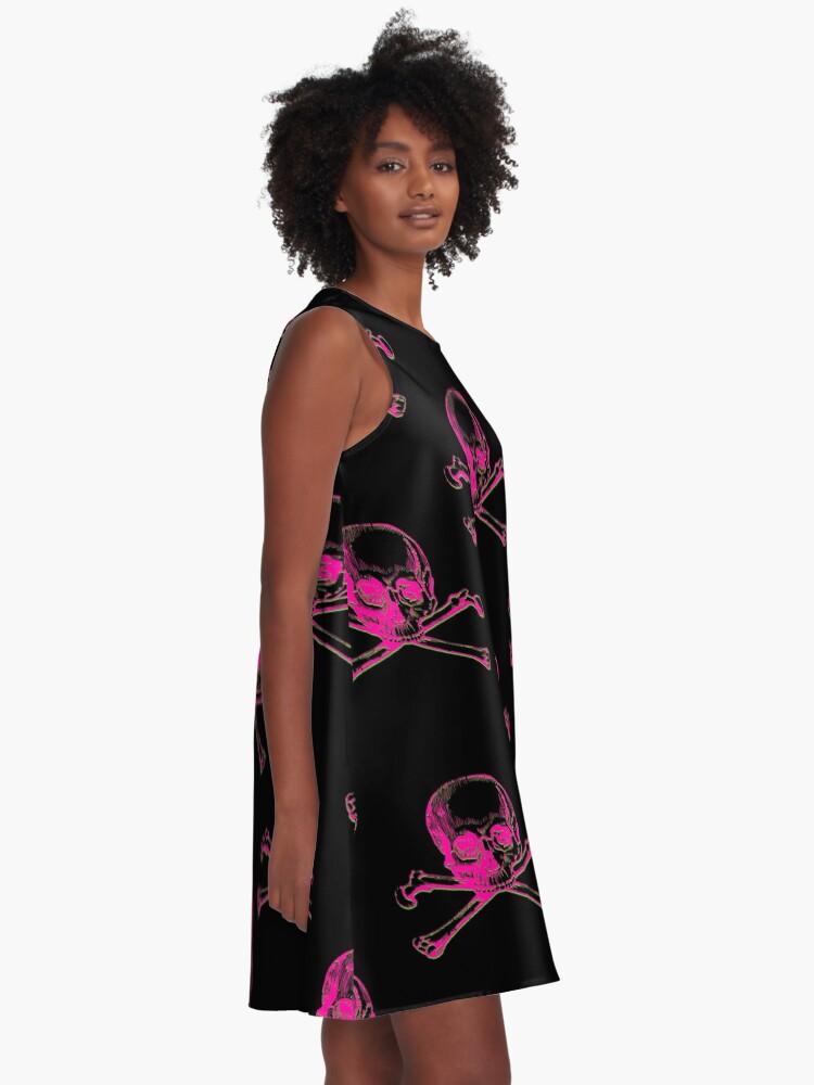 Pink store skull dress