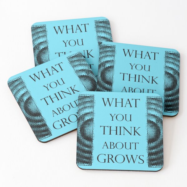 Item preview, What You Think About Grows, the Ripple Effect Light Blue Background designed and sold by SpiritGifts.