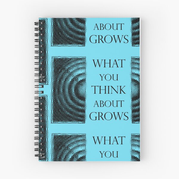 Item preview, What You Think About Grows, the Ripple Effect Light Blue Background designed and sold by SpiritGifts.