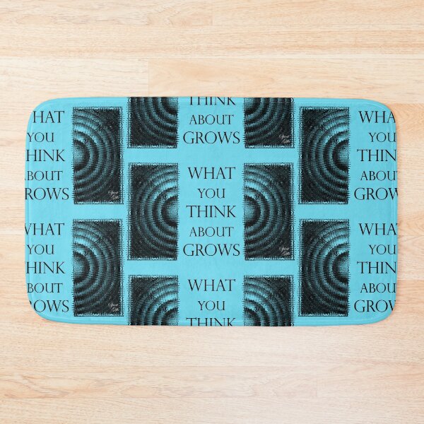Item preview, What You Think About Grows, the Ripple Effect Light Blue Background designed and sold by SpiritGifts.