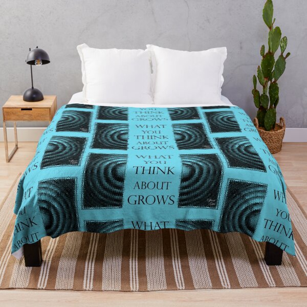 Item preview, What You Think About Grows, the Ripple Effect Light Blue Background designed and sold by SpiritGifts.