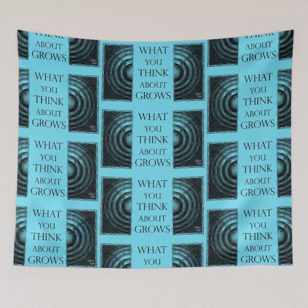 Item preview, What You Think About Grows, the Ripple Effect Light Blue Background designed and sold by SpiritGifts.