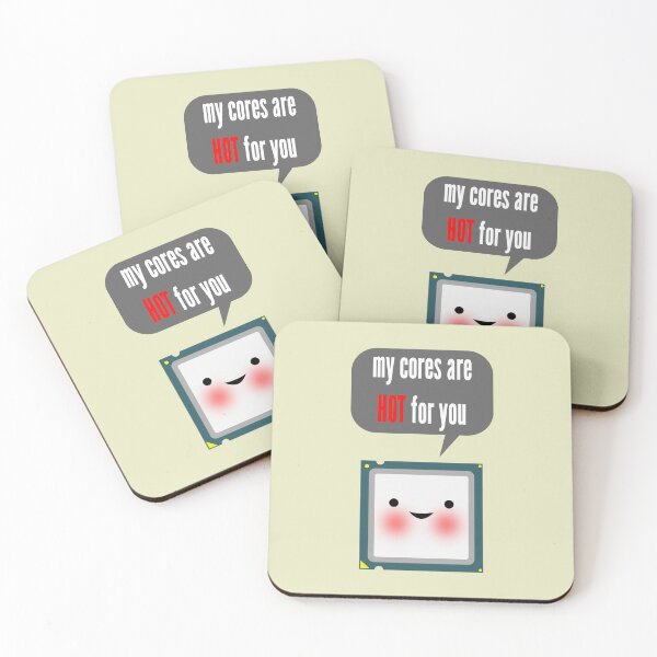 Item preview, Cute blushing CPU My cores are hot for you geeky nerdy designed and sold by PLdesign.