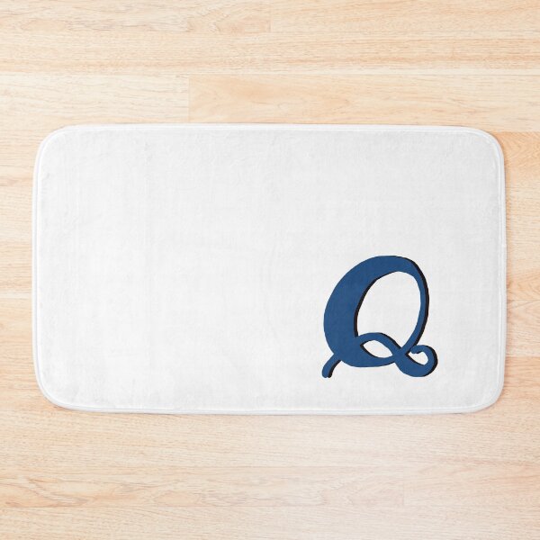 Item preview, Letter Q blue initial monogram alphabet Q capital q designed and sold by Antique-Gifts.