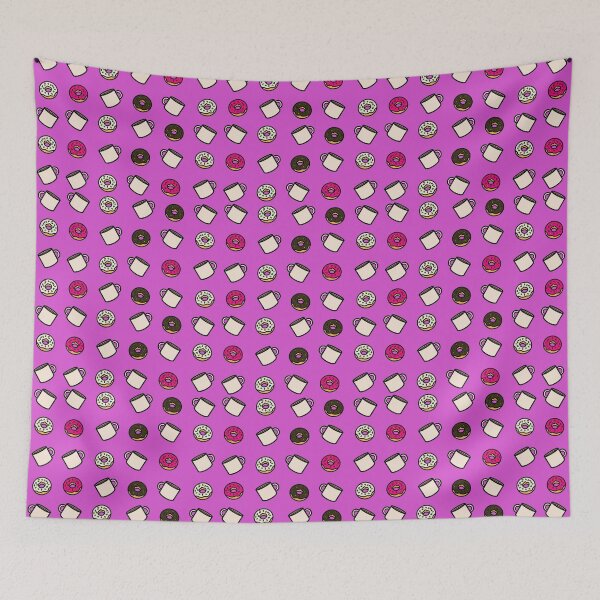 Item preview, Coffee Mugs and Donuts (Purple) designed and sold by Milasneeze.