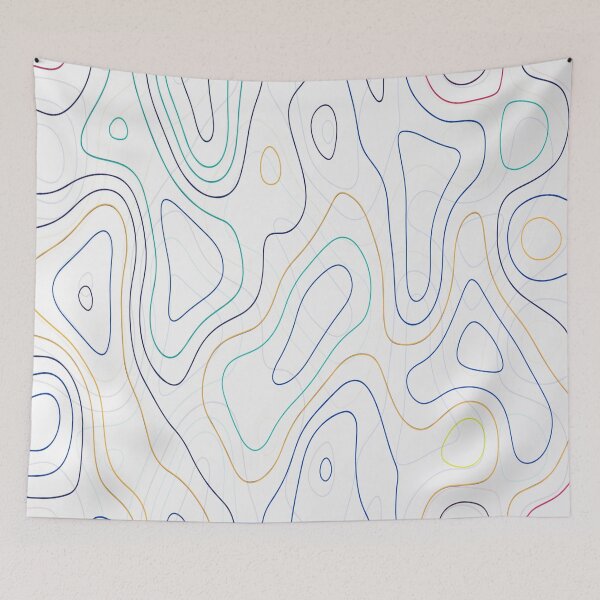 Item preview, Abstract colorful topographic map design vector designed and sold by FNDES1GN5.
