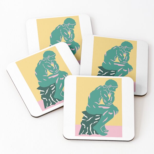 Item preview, Thinking man, Thinking statue, strong man, retro style designed and sold by K-BOSS.