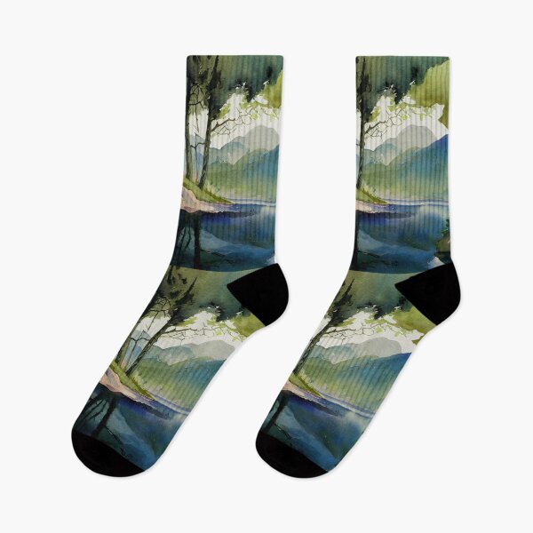 Item preview, Lake view surrounded by Mountains designed and sold by recollectionsv.