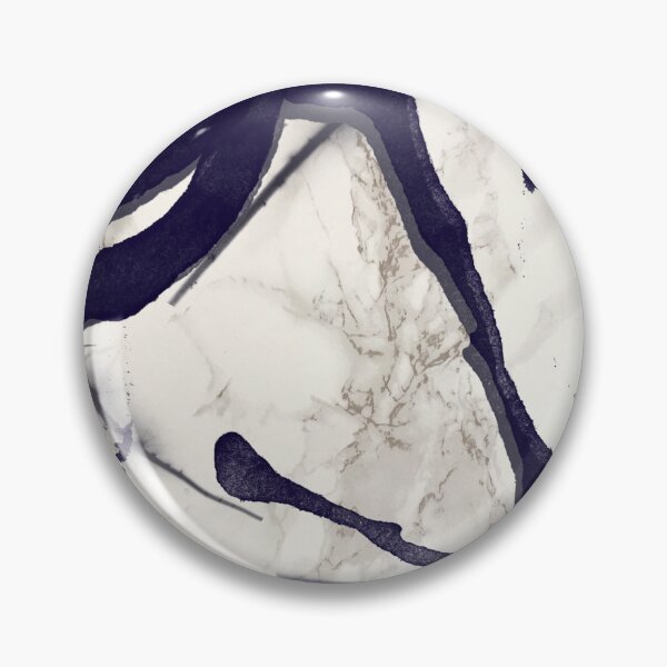 Item preview, Marble and Watercolor Stains dark Blue Grey designed and sold by Bebichic.