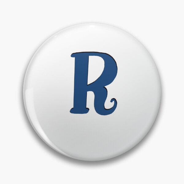 Item preview, Letter R blue initial monogram alphabet R capital R designed and sold by Antique-Gifts.