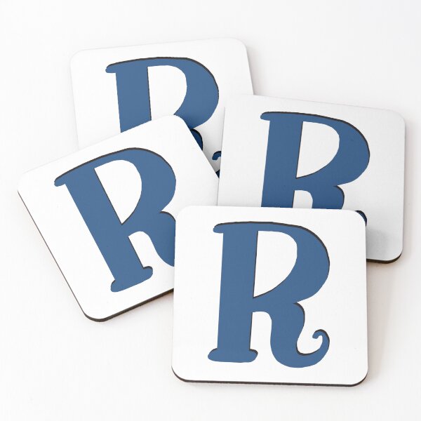 Item preview, Letter R blue initial monogram alphabet R capital R designed and sold by Antique-Gifts.